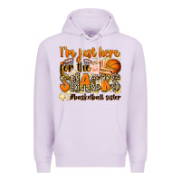 Lilac im just here for the snacks basketball sister Premium Hoodie - Zillion Design Studio