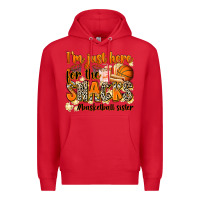 Red im just here for the snacks basketball sister Premium Hoodie - Zillion Design Studio