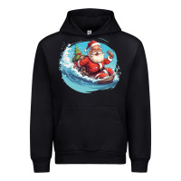 Black surf happy santa Urban Hoodie - Unal Design