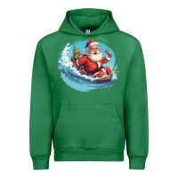 Emerald surf happy santa Urban Hoodie - Unal Design