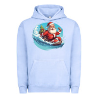 Pigment Grape Ice surf happy santa Urban Hoodie - Unal Design