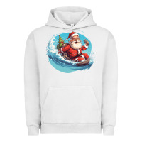 Pigment Lunar Rock surf happy santa Urban Hoodie - Unal Design