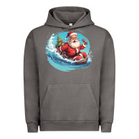 Pigment Tornado surf happy santa Urban Hoodie - Unal Design