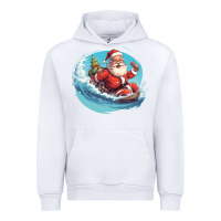 White surf happy santa Urban Hoodie - Unal Design