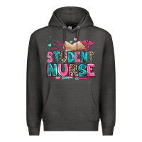 Charcoal Heather student nurse Premium Hoodie - Zillion Design Studio