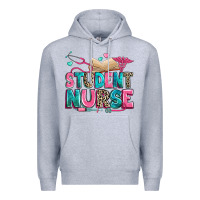 Heather Grey student nurse Premium Hoodie - Zillion Design Studio