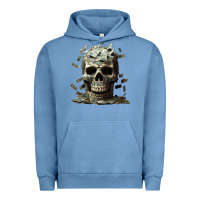 Pigment Pebble Blue bad money Urban Hoodie - Unal Design