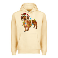 Pina Colada Dachshund Christmas Lights Premium Hoodie - RanaPortraitStore