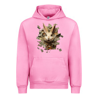 Fuchsia Pink bad rabbit Urban Hoodie - Unal Design