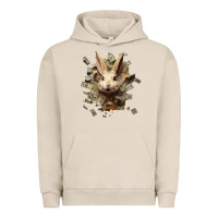 Pigment French Oak bad rabbit Urban Hoodie - Unal Design
