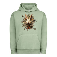 Pigment Oil Green bad rabbit Urban Hoodie - Unal Design