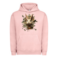 Pigment Salmon bad rabbit Urban Hoodie - Unal Design