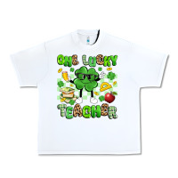 White one lucky teacher Urban Heavy Tee - Artiststas