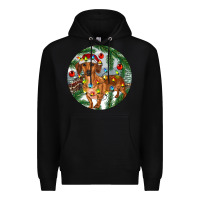 Black Dachshund Christmas Tree Premium Hoodie - RanaPortraitStore