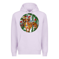 Lilac Dachshund Christmas Tree Premium Hoodie - RanaPortraitStore