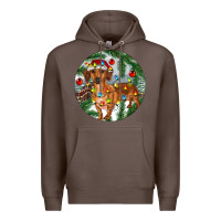 Coffee Dachshund Christmas Tree Premium Hoodie - RanaPortraitStore