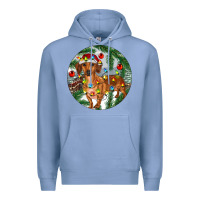 Colony Blue Dachshund Christmas Tree Premium Hoodie - RanaPortraitStore