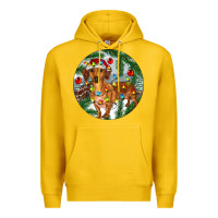 Lemon Dachshund Christmas Tree Premium Hoodie - RanaPortraitStore