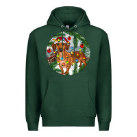 Sports Green Dachshund Christmas Tree Premium Hoodie - RanaPortraitStore