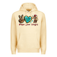 Pina Colada peace love cowgirl Premium Hoodie - texasbilliewilder