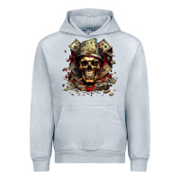 Heather Grey bad money Urban Hoodie - Unal Design