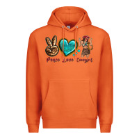 Carrot peace love cowgirl Premium Hoodie - texasbilliewilder