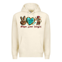 Tofu peace love cowgirl Premium Hoodie - texasbilliewilder