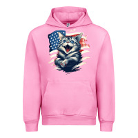 Fuchsia Pink cat1 Urban Hoodie - Unal Design