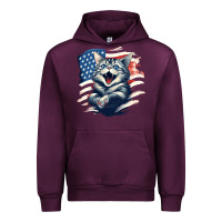 Mauve Wine cat1 Urban Hoodie - Unal Design