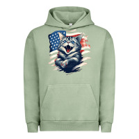 Pigment Oil Green cat1 Urban Hoodie - Unal Design