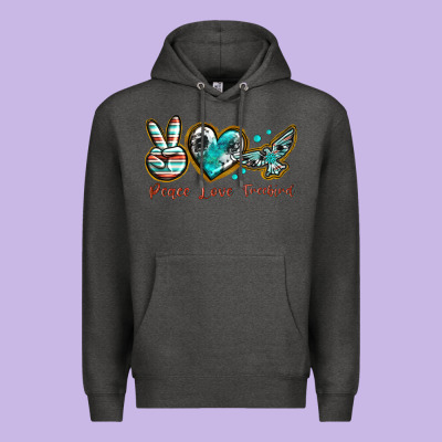 Premium Hoodie peace love freebird