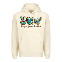 Sandshell peace love freebird Premium Hoodie - texasbilliewilder