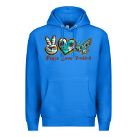 True Royal peace love freebird Premium Hoodie - texasbilliewilder