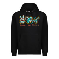 Black peace love freebird Premium Hoodie - texasbilliewilder