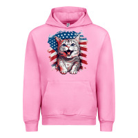 Fuchsia Pink cat2 Urban Hoodie - Unal Design
