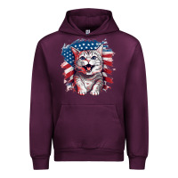 Mauve Wine cat2 Urban Hoodie - Unal Design