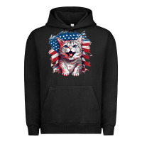 Pigment Black cat2 Urban Hoodie - Unal Design