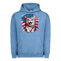 Pigment Pebble Blue cat2 Urban Hoodie - Unal Design