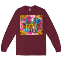 Burgundy nails Long Sleeve Tee - BarkalooDesign