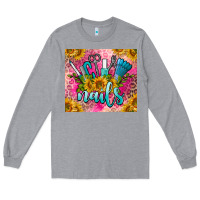 Heather Grey nails Long Sleeve Tee - BarkalooDesign