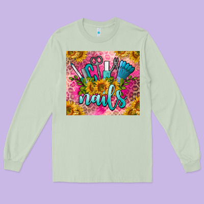 Nails Long Sleeve Tee Designed By Barkaloodesign