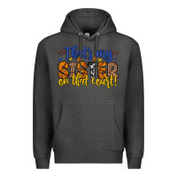 Charcoal Heather that s my sister on that court Premium Hoodie - Zillion Design Studio