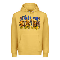 Antique Gold that s my sister on that court Premium Hoodie - Zillion Design Studio