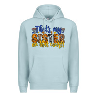 Blue Mist that s my sister on that court Premium Hoodie - Zillion Design Studio