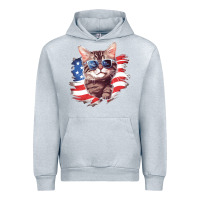 Heather Grey cat2 Urban Hoodie - Unal Design