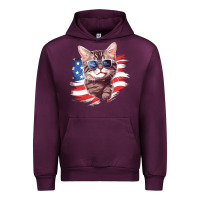 Mauve Wine cat2 Urban Hoodie - Unal Design