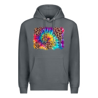 Rock leopard tie dye background Premium Hoodie - Zillion Design Studio