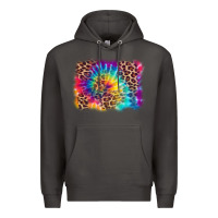 Smoke leopard tie dye background Premium Hoodie - Zillion Design Studio