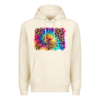 Tofu leopard tie dye background Premium Hoodie - Zillion Design Studio