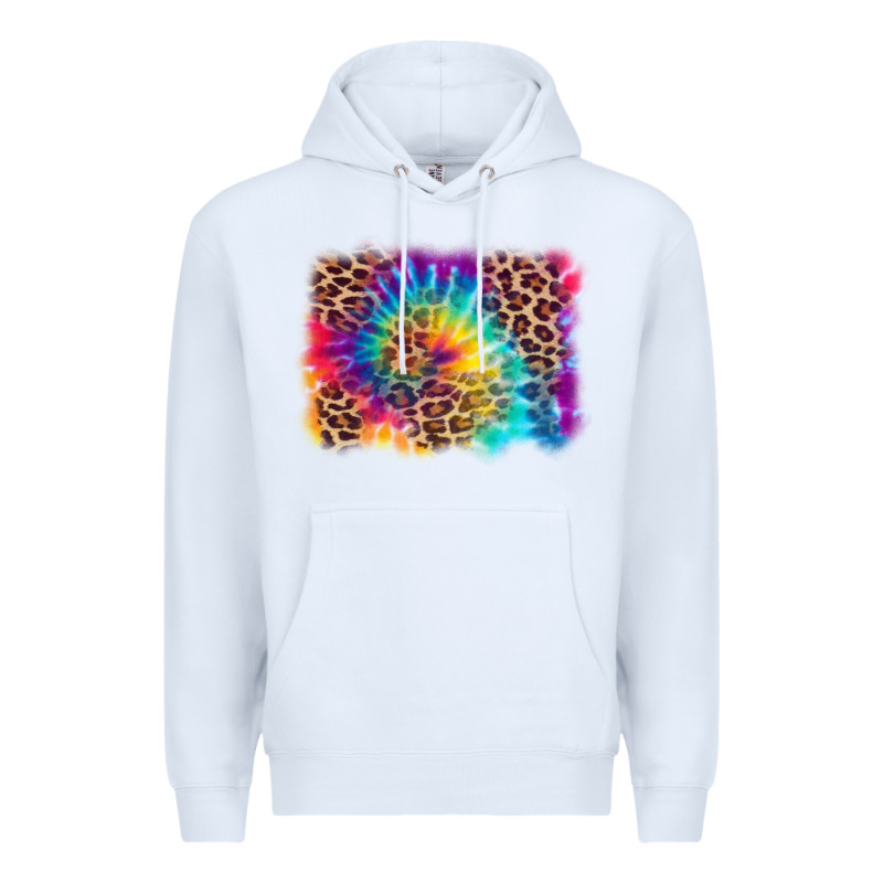Leopard Tie Dye Background Premium Hoodie by Zillion Design Studio | Teevron